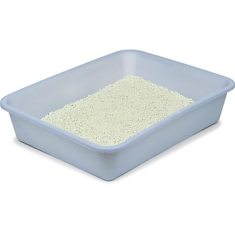 Fresh Kitty Frosted Pan - blue plastic cat litter tray